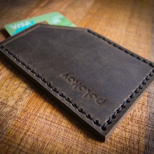 TEXAS Pull-Up - Bankkártya tok - 1 rekesz - Álló - 7 x 9,5 cm - Polokov Leather Goods - táska & tok - pénztárca & más tok - kártyatartó & irattartó - Meska.hu