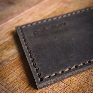 TEXAS Pull-Up - Bankkártya tok - 1 rekesz - Álló - 7 x 9,5 cm - Polokov Leather Goods - táska & tok - pénztárca & más tok - kártyatartó & irattartó - Meska.hu