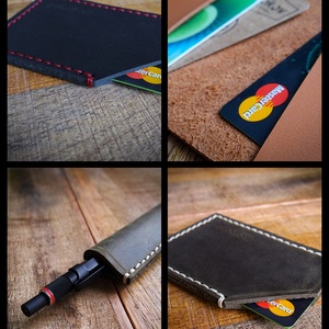 TEXAS Pull-Up - Tolltartó - 1 rekesz - Álló - 7 x 9,5 cm - Polokov Leather Goods - otthon & életmód - papír, írószer - tolltartó & ceruzatekercs - Meska.hu