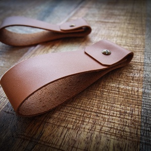 RENO Sand - Bőr akasztó - Bőr pánt - Polokov Leather Goods - otthon & életmód - tárolás & rendszerezés - fali tároló - Meska.hu