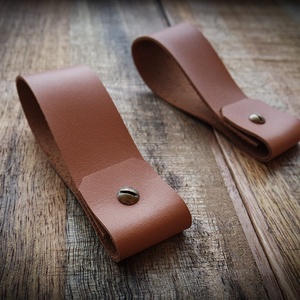 RENO Sand - Bőr akasztó - Bőr pánt - Polokov Leather Goods - otthon & életmód - tárolás & rendszerezés - fali tároló - Meska.hu