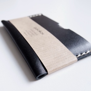 Fekete névjegykártya/bankkártya tok - Meska.hu