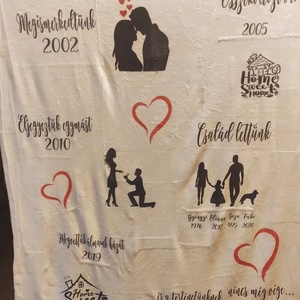 A mi történetünk soft takaró, Otthon & Életmód, Lakástextil, Felnőtt takaró, pléd, , MESKA