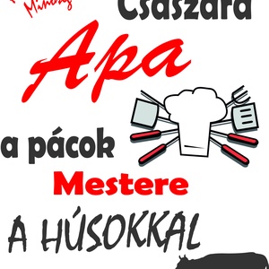 A grill császára kötény - otthon & életmód - konyhafelszerelés, tálalás - konyhai textil - kötény - Meska.hu A grill császára kötény - otthon & életmód - konyhafelszerelés, tálalás - konyhai textil - kötény - Meska.hu