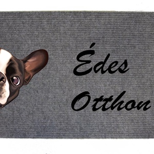 Francia bulldog lábtörlő - otthon & életmód - lakástextil - lábtörlő - Meska.hu