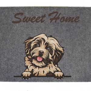 Havanese/tacskó lábtörlő - otthon & életmód - dekoráció - ajtó- és ablak dekoráció - ajtódísz & kopogtató - Meska.hu