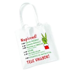 Karácsonyi vászon táska - táska & tok - bevásárlás & shopper táska - shopper, textiltáska, szatyor - Meska.hu