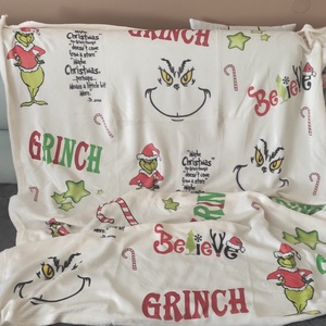 GRINCH soft takaró - otthon & életmód - lakástextil - felnőtt takaró, pléd - Meska.hu