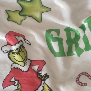 GRINCH soft takaró - otthon & életmód - lakástextil - felnőtt takaró, pléd - Meska.hu