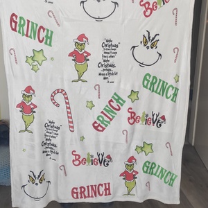 GRINCH soft takaró - otthon & életmód - lakástextil - felnőtt takaró, pléd - Meska.hu