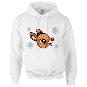 Karácsonyi kapucnis gyermek pulóver Bébi Rudolffal - karácsony - karácsonyi ruházat - karácsonyi póló & pulcsi - Meska.hu