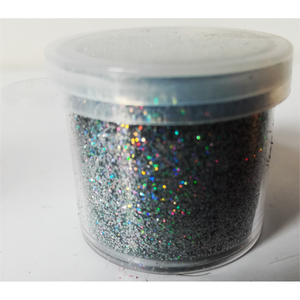 Glitter, csillámpor, ezüst hologrammos - festék - pigmentpor - Meska.hu