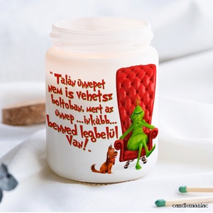 Grinch illat gyertya  - Meska.hu