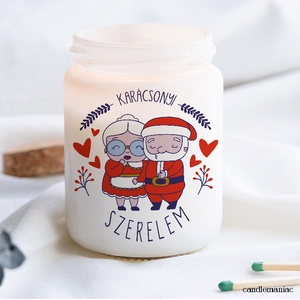 Karácsonyi szerelem illat gyertya  - Meska.hu
