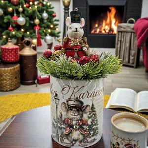 Diótörő Egérkirály karácsonyi bögre  aranyozott részletekkel, teljes felületén nyomott design, Karácsony, Adventi díszek, Adventi asztaldísz, Fotó, grafika, rajz, illusztráció, MESKA