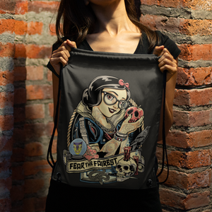 Fear the Fairest  Alternatív, dark-art tornazsák, Táska & Tok, Hátizsák, Tornazsák, Gymbag, Fotó, grafika, rajz, illusztráció, Varrás, MESKA