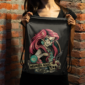 Mermaids Rock!  Alternatív sellős tornazsák - táska & tok - hátizsák - tornazsák, gymbag - Meska.hu