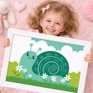 Csiga alakú családfa � személyre szabható, 3 generációs, A3-as méretben - digitális termék, Művészet, Grafika & Illusztráció, Digitális, , MESKA