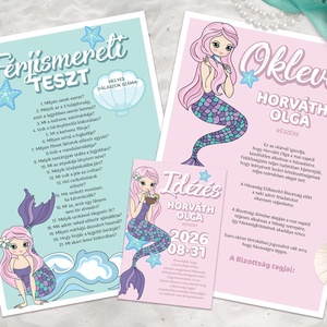 Sellős Lánybúcsú Szett, 11 db lap, A4 méret - művészet - grafika & illusztráció - digitális - Meska.hu