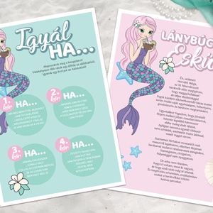 Sellős Lánybúcsú Szett, 11 db lap, A4 méret - művészet - grafika & illusztráció - digitális - Meska.hu