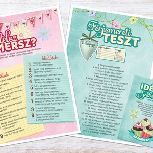 Muffinos Lánybúcsú Szett 11 db lap, A4 méret - művészet - grafika & illusztráció - digitális - Meska.hu