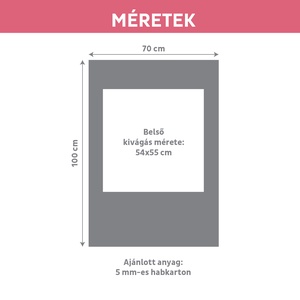 Szelfikeret emoji mintával - nagyméretű fotókeret grafika bulira, 70�100 cm, nyomdakész fájl  - művészet - grafika & illusztráció - digitális - Meska.hu