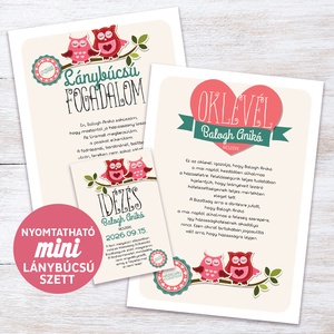 Mini Lánybúcsú Szett - Meska.hu