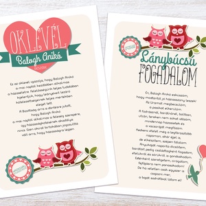 Mini Lánybúcsú Szett - művészet - grafika & illusztráció - digitális - Meska.hu