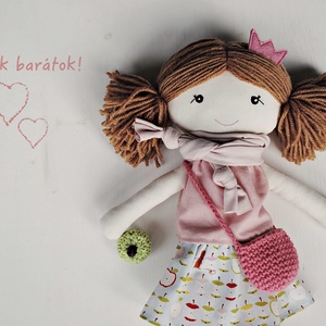  Zoé textilbaba - játék & sport - baba & babaház - öltöztethető baba - Meska.hu