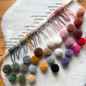 Világító HOLD éjjeli fény - Pompom éjszakai világítás fali dekoráció - Pompon éjjeli lámpa falidísz - Egyedi ajándék - otthon & életmód - babaszoba, gyerekszoba - babaszoba dekoráció - Meska.hu