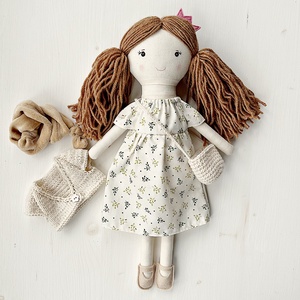  Emi textilbaba - játék & sport - baba & babaház - öltöztethető baba - Meska.hu