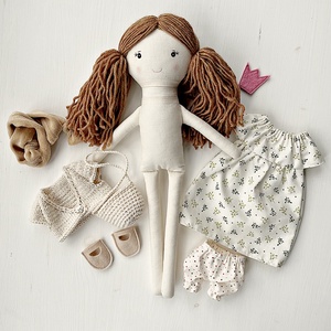  Emi textilbaba - játék & sport - baba & babaház - öltöztethető baba - Meska.hu