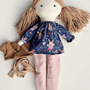 Téli ruha szett - játék & sport - baba & babaház - öltöztethető baba - Meska.hu