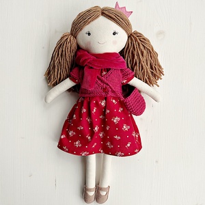  Luca világosbarna textilbaba  - játék & sport - baba & babaház - öltöztethető baba - Meska.hu