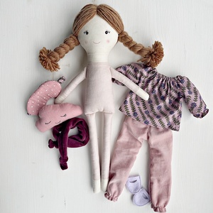 Tilda 2 textilbaba - játék & sport - baba & babaház - öltöztethető baba - Meska.hu