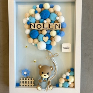 Pompon Memories - egyedi, neves, kézzel készített gyerekszoba dekoráció - baba - mama - babaszoba dekoráció - babanév dekoráció - Meska.hu