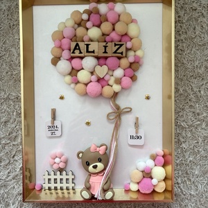 Pompon Memories - egyedi, neves, kézzel készített gyerekszoba dekoráció - baba - mama - babaszoba dekoráció - babanév dekoráció - Meska.hu