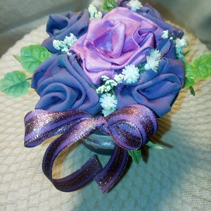 Kis lila virág doboz  - otthon & életmód - dekoráció - Meska.hu