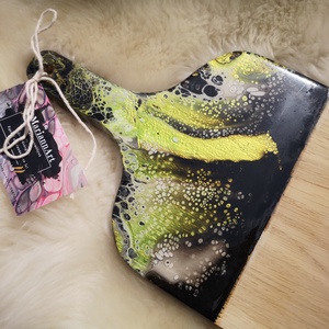Fluid art vágódeszka  - Meska.hu