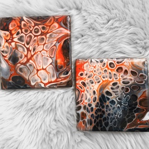 Fluid art pohár alátét  - Meska.hu