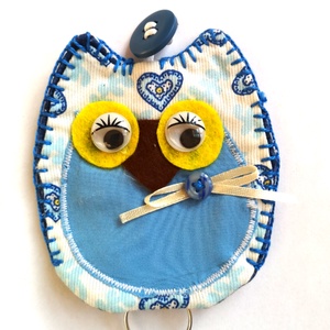 Bagoly kulcstartó/kulcstok - Meska.hu