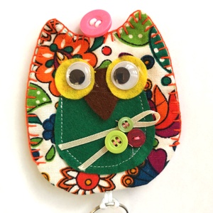 Bagoly kulcsatartó/kulcstok - Meska.hu