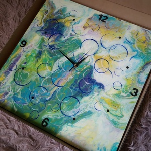 Fluidart óriás falióra  - Meska.hu