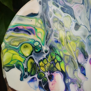 Fluid art absztrakt vágódeszka  -  - Meska.hu