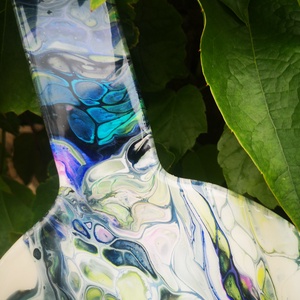 Fluid art absztrakt vágódeszka  -  - Meska.hu