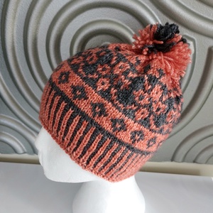 Kézzel kötött norvég mintás sapka , Ruha & Divat, Sál, Sapka, Kendő, Sapka, Kötés, MESKA