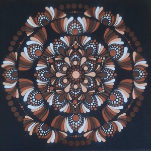 Föld Energia Mandala 10�10cm - otthon & életmód - dekoráció - spiritualitás - mandala - Meska.hu