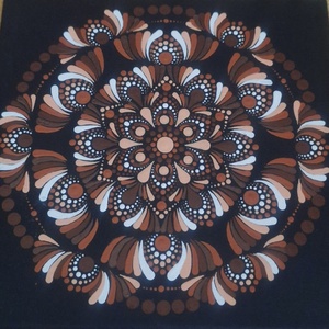 Föld Energia Mandala 10�10cm - otthon & életmód - dekoráció - spiritualitás - mandala - Meska.hu