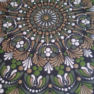 Szívcsakra Meditáció Mandala-50cm-Egyedi fali dekoráció  - otthon & életmód - dekoráció - spiritualitás - mandala - Meska.hu