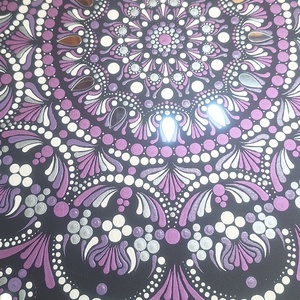 [AKCIÓ] Korona Chakra Mandala- tükörmozaikos pontozott festmény  70x50 cm - otthon & életmód - dekoráció - spiritualitás - mandala - Meska.hu